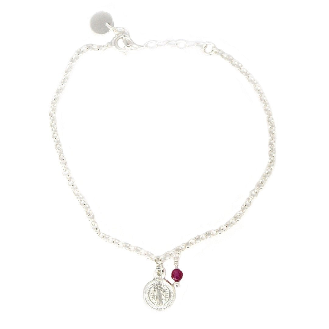 Saint Benedict Ruby Bracelet