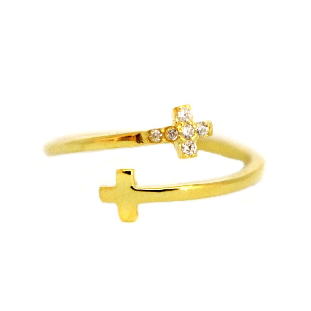 Cross Adjustable Ring