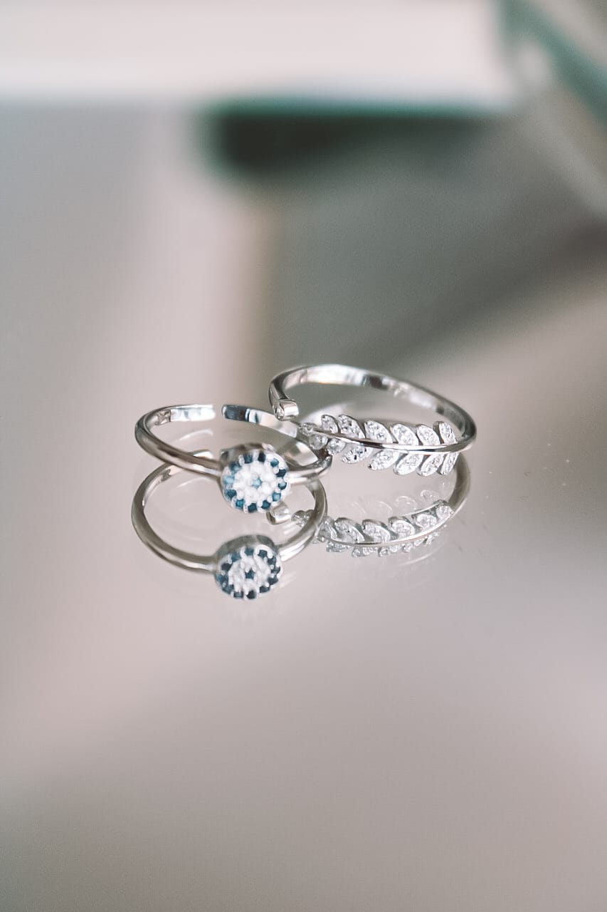Freedom Crystal Silver Ring