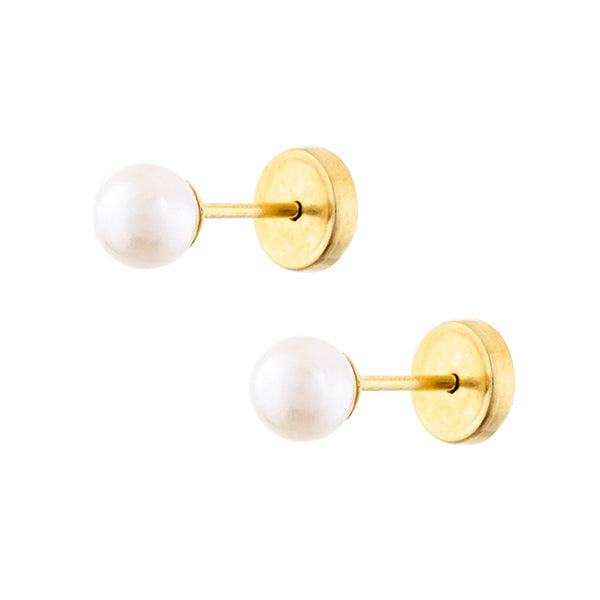 Cultured Pearl Openers 4mm 18K Gold