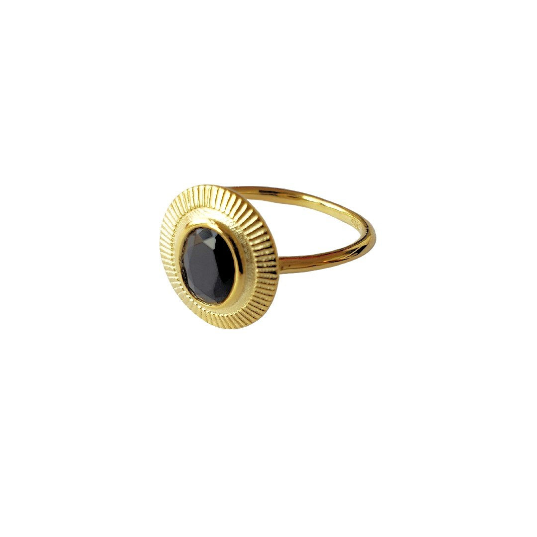 Hana Black Ring