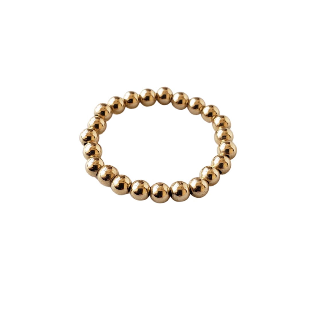 Ball ring 3mm gold 14K