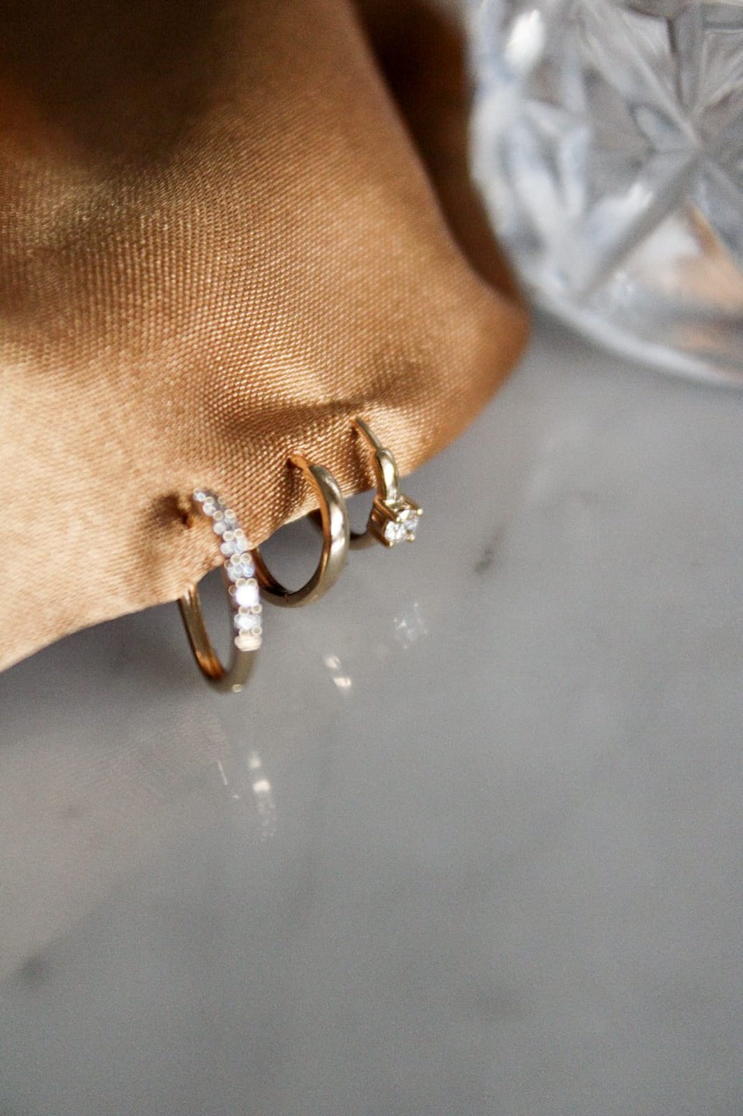 14K gold mini plain ring