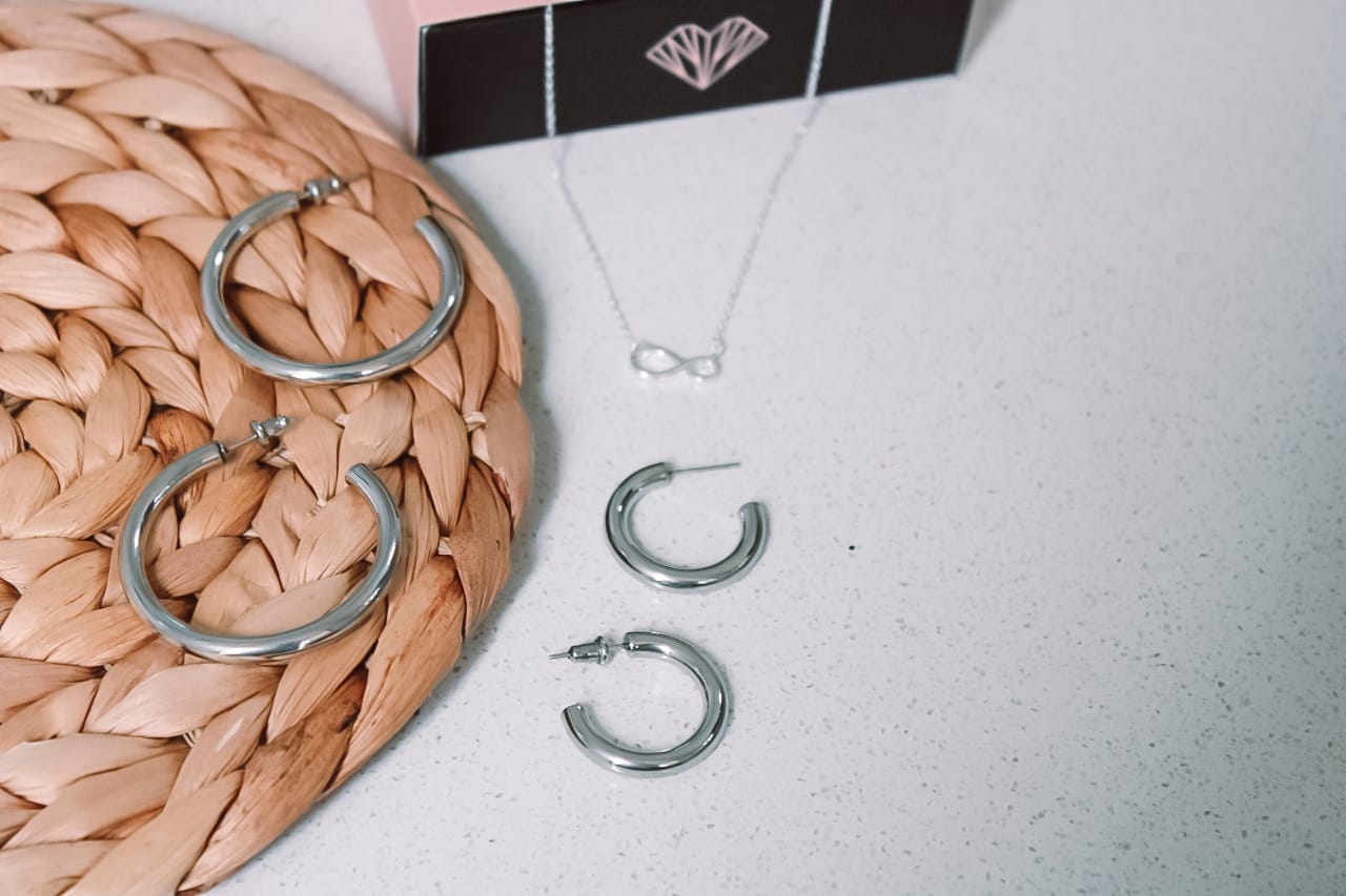 Vintage Silver Hoops 42mm