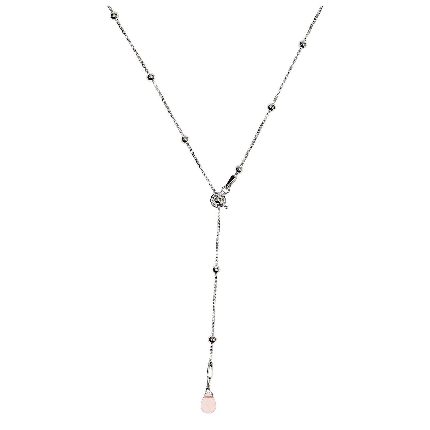 Cascade Melissa Rose Quartz Silver