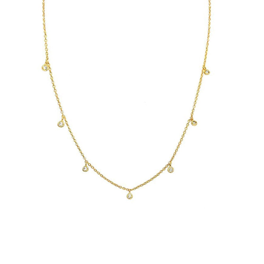 Dots Cristal Gold Choker