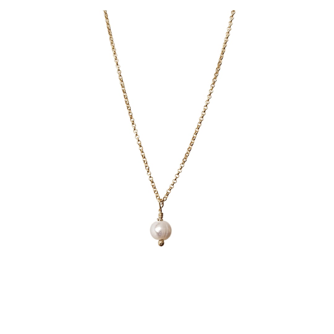 Mini Pearl Gold Necklace