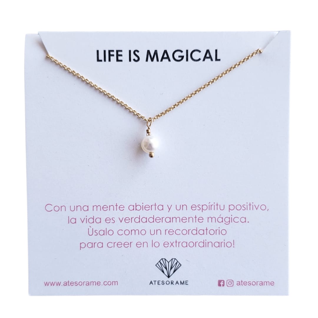 Mini Pearl Gold Necklace