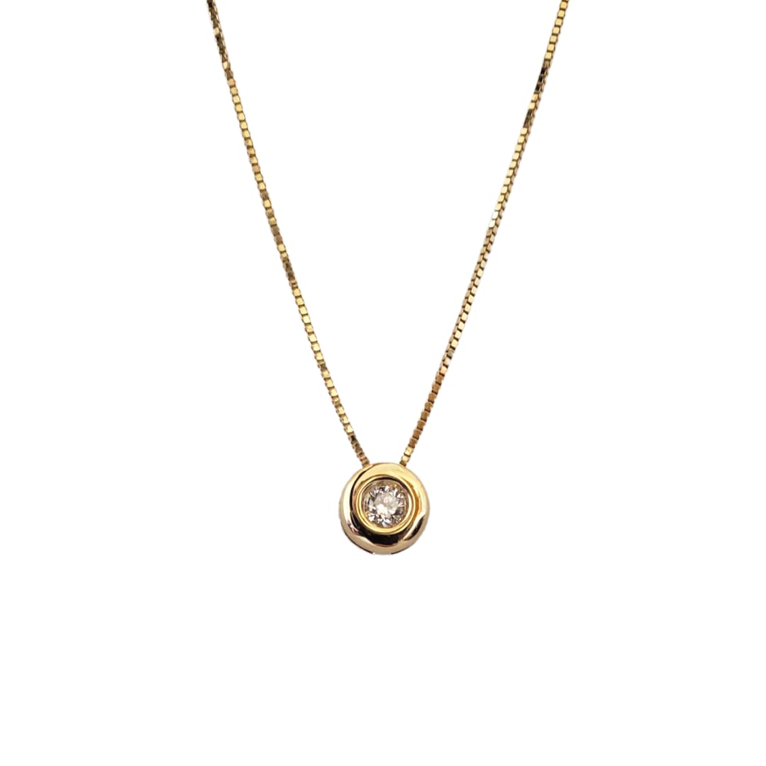 Light point necklace 18K yellow gold