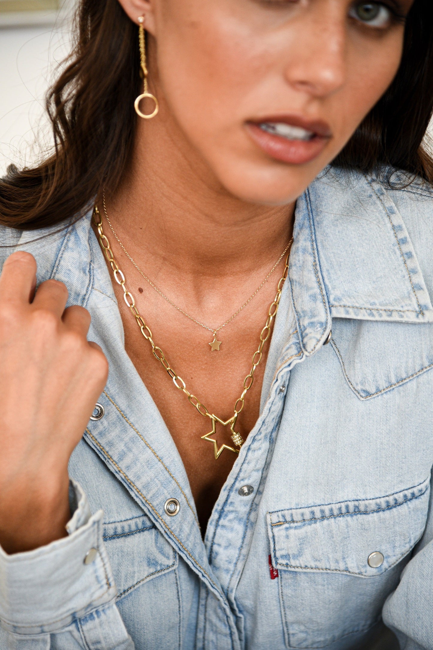 Chain Star Gold Necklace