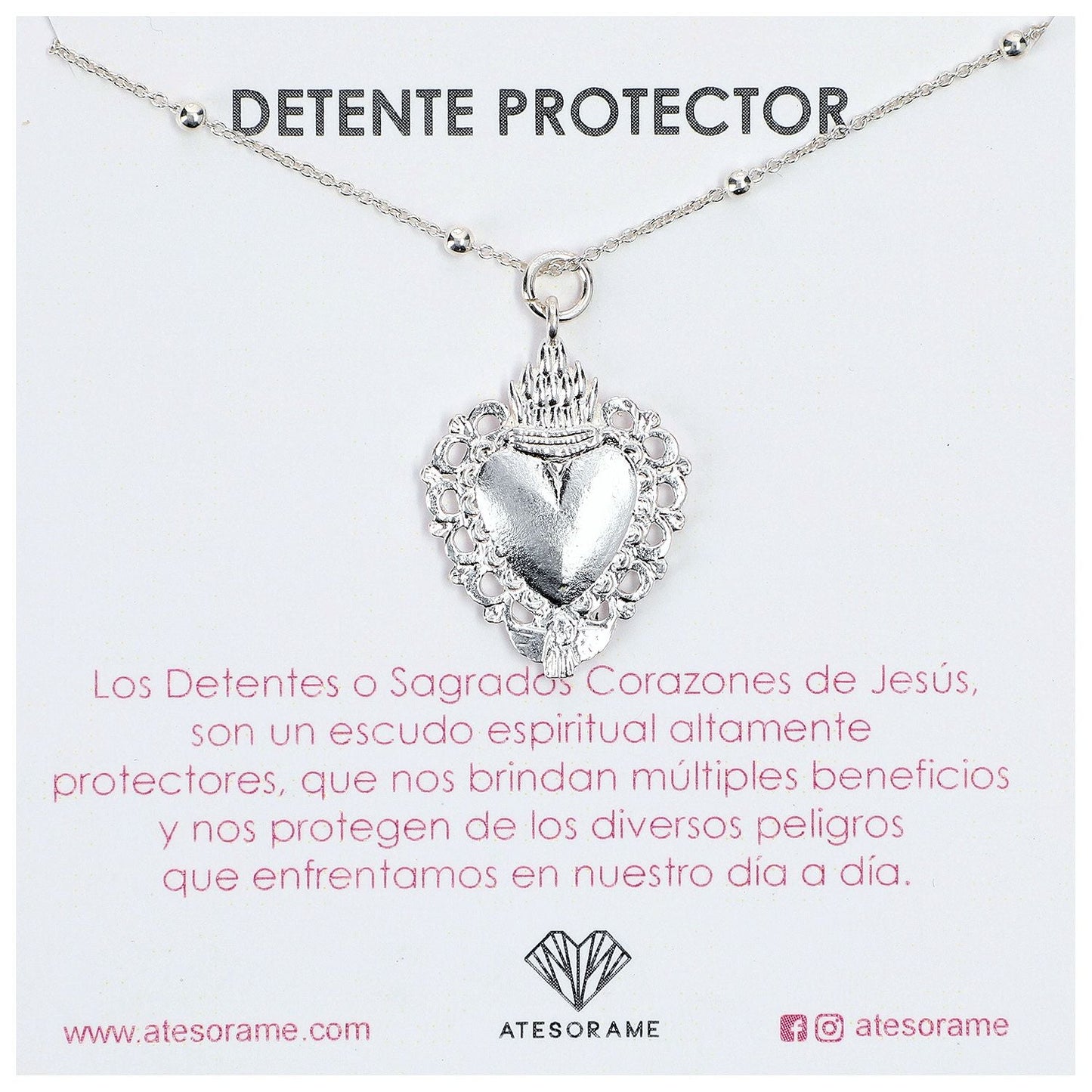 sacred heart detente necklace