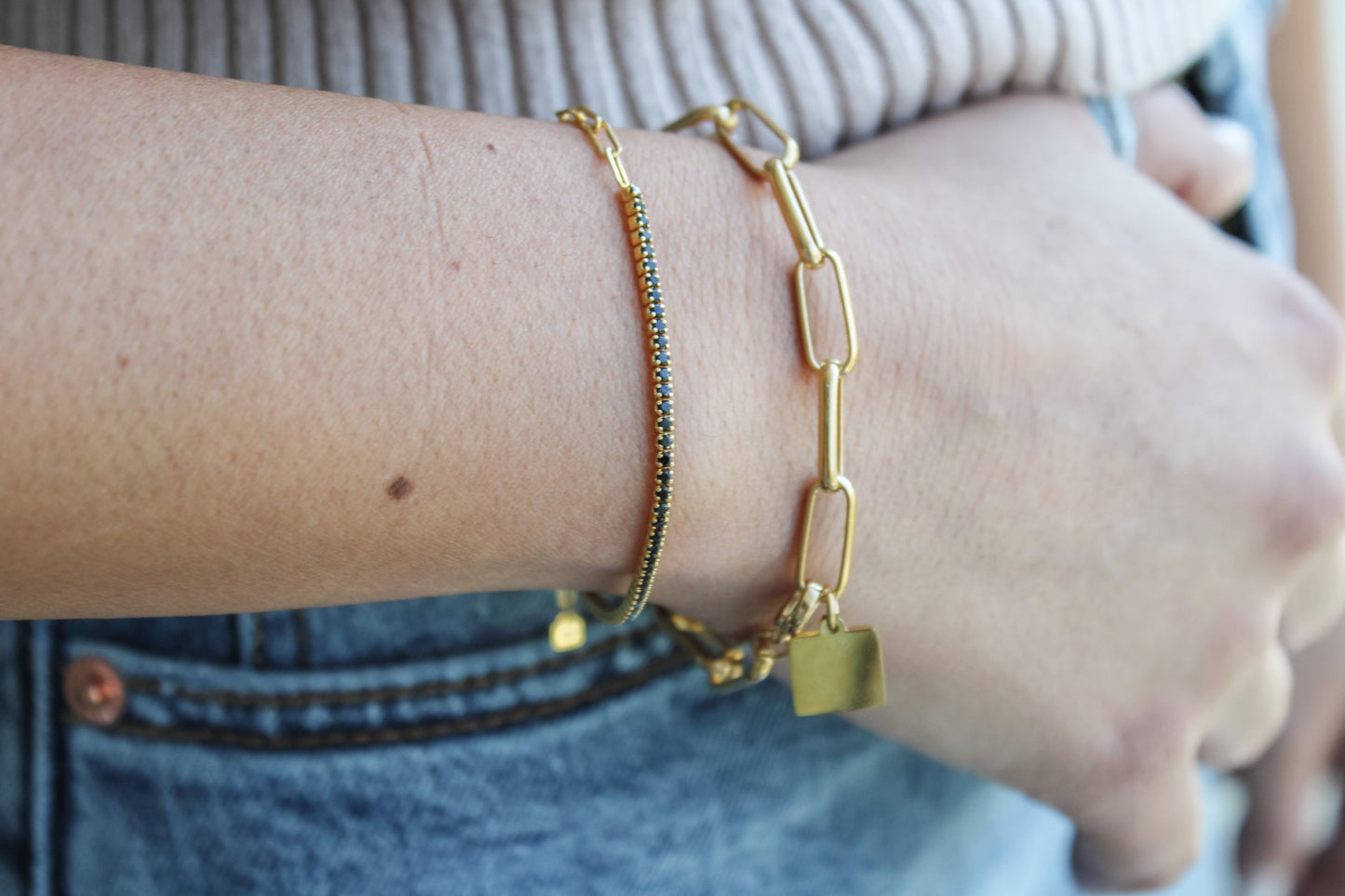 Duo Black Gold Bracelet