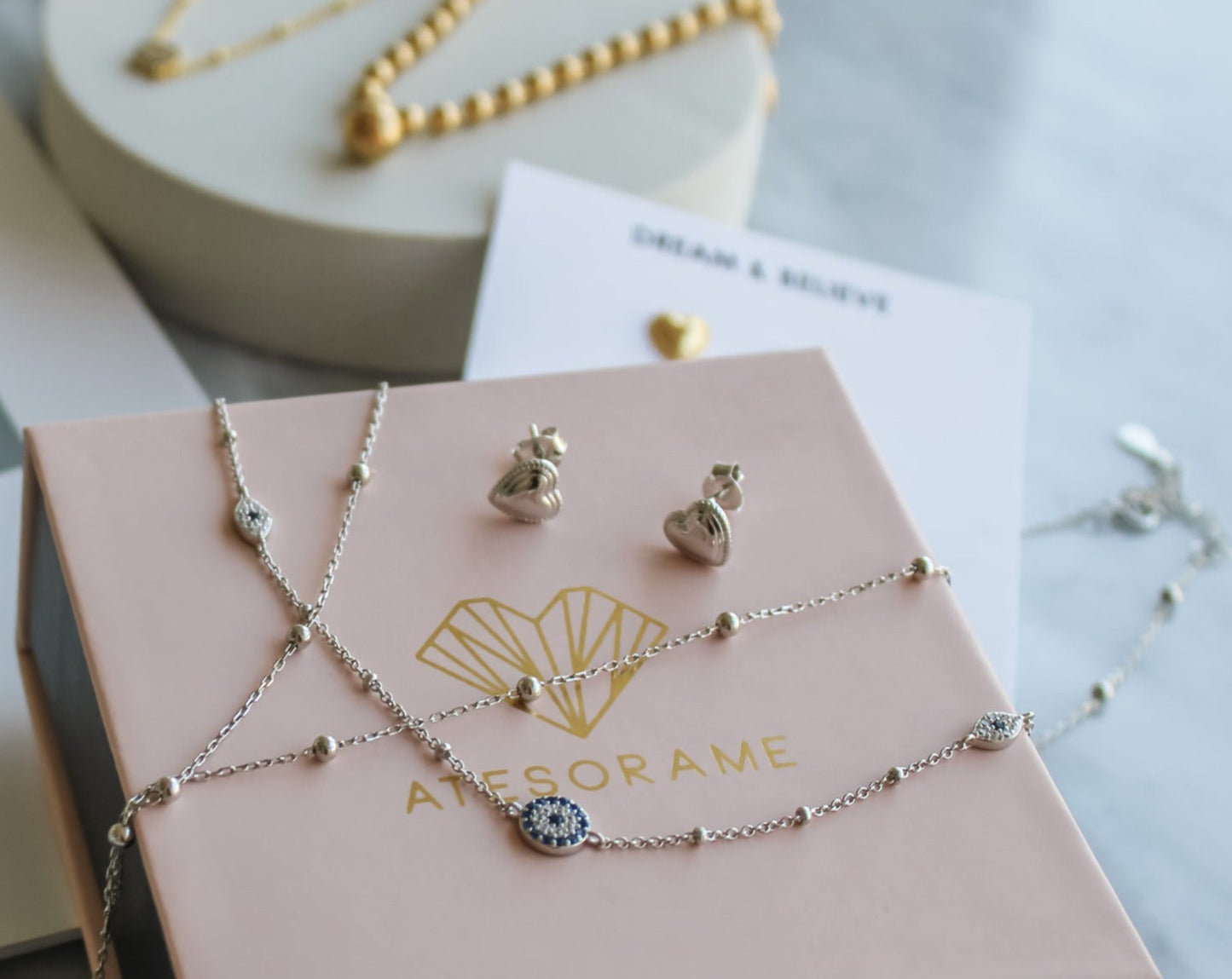Cuore Silver Hoops