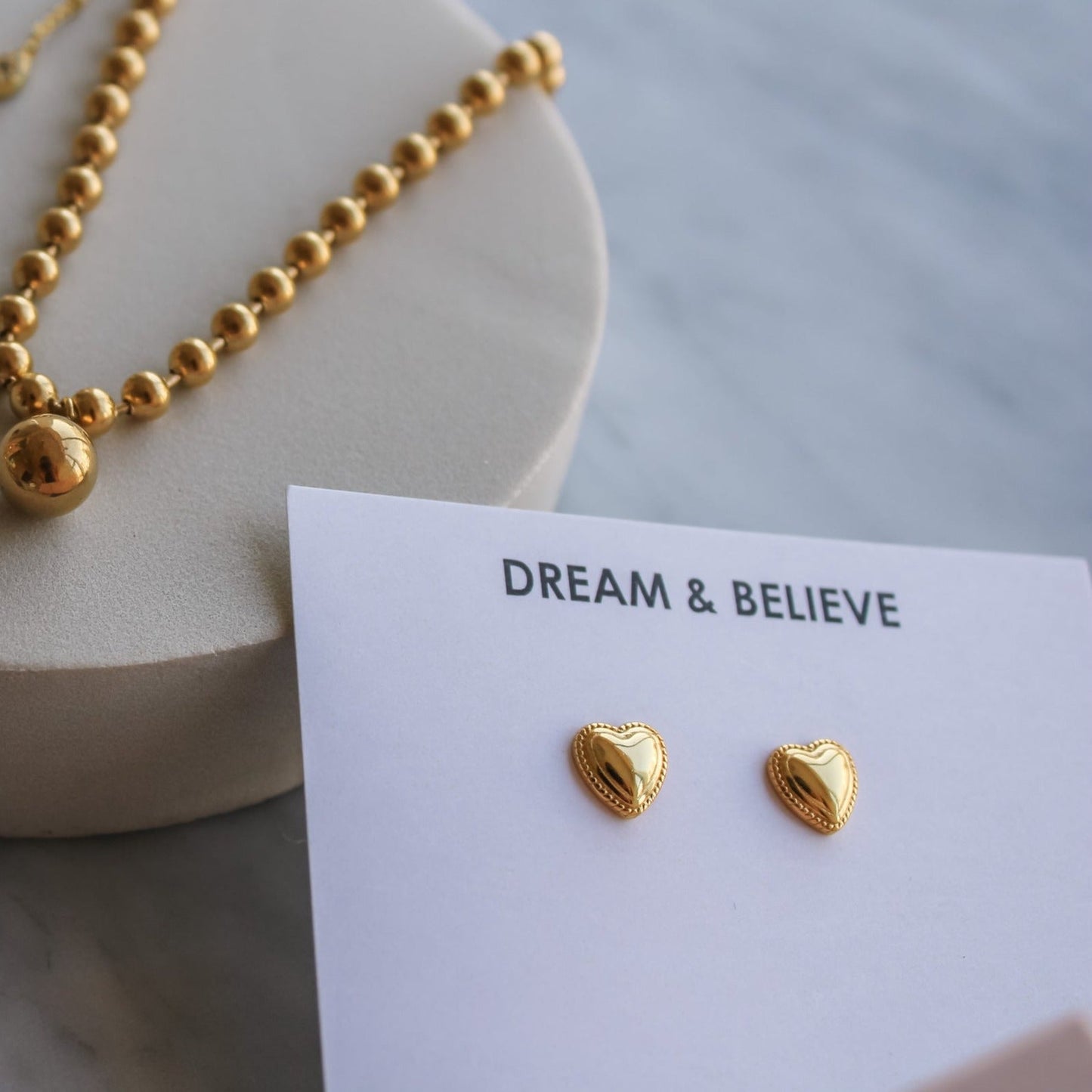 Cuore Gold Hoops