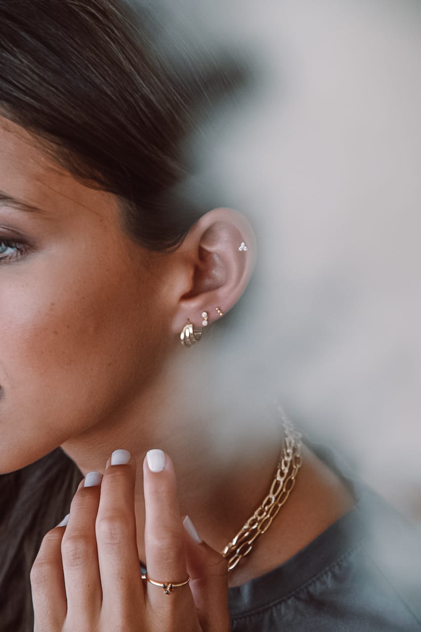 Three Maria Gold Piercing