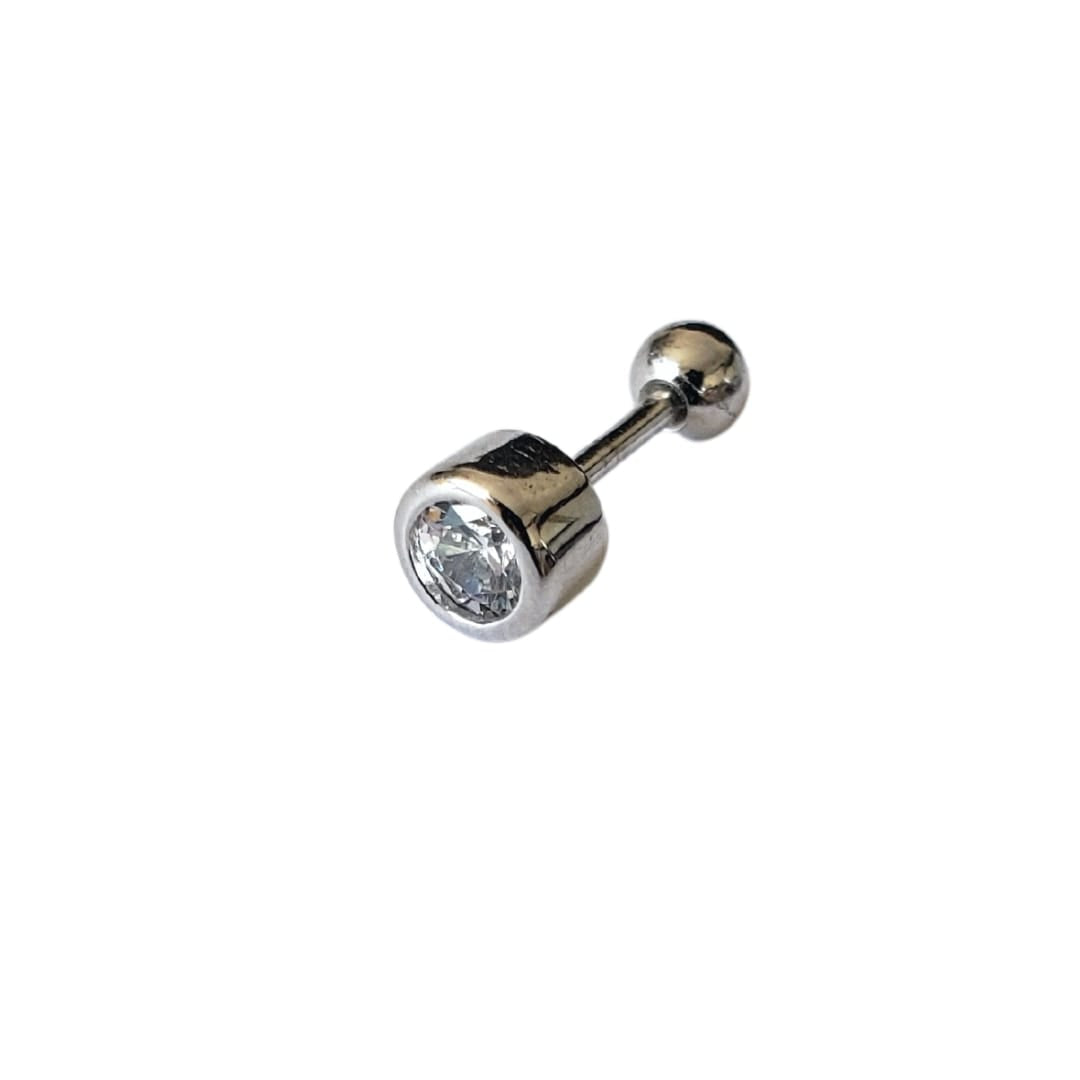Large Light Spot Piercing Silver