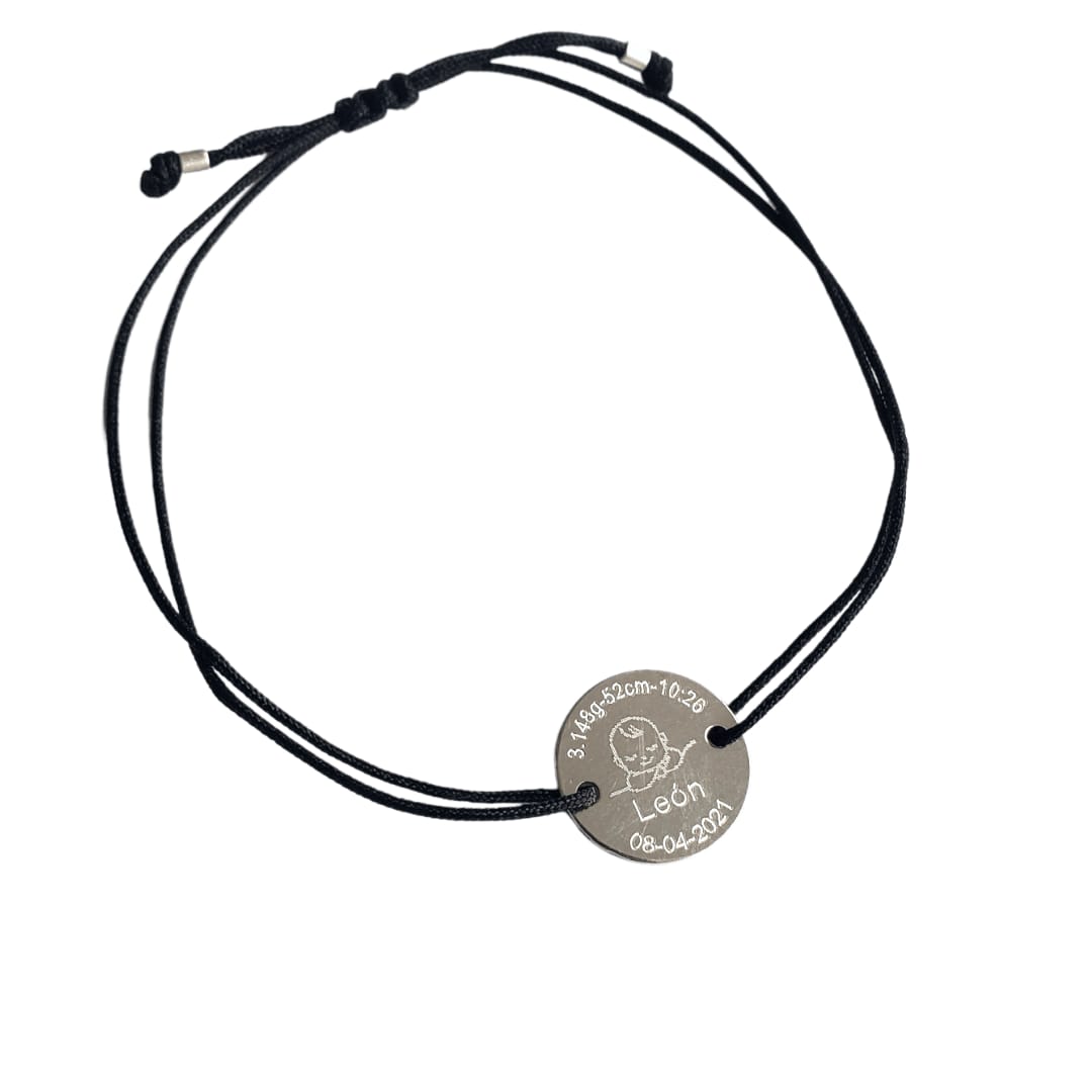 Black Unisex Thread Bracelet