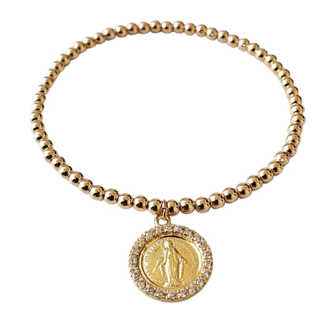 Virgin of the rays bracelet 14K gold