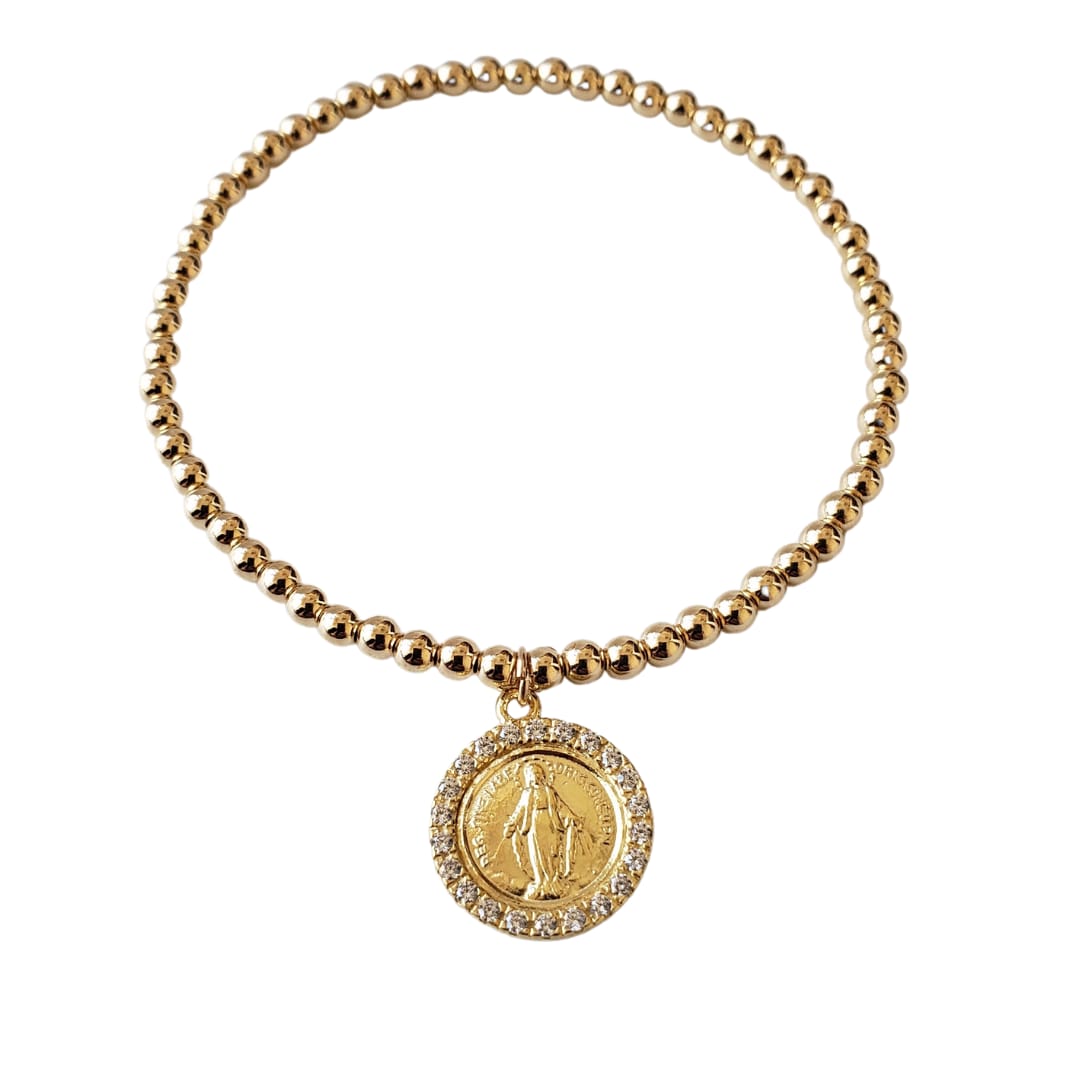 Virgin of the rays bracelet 14K gold