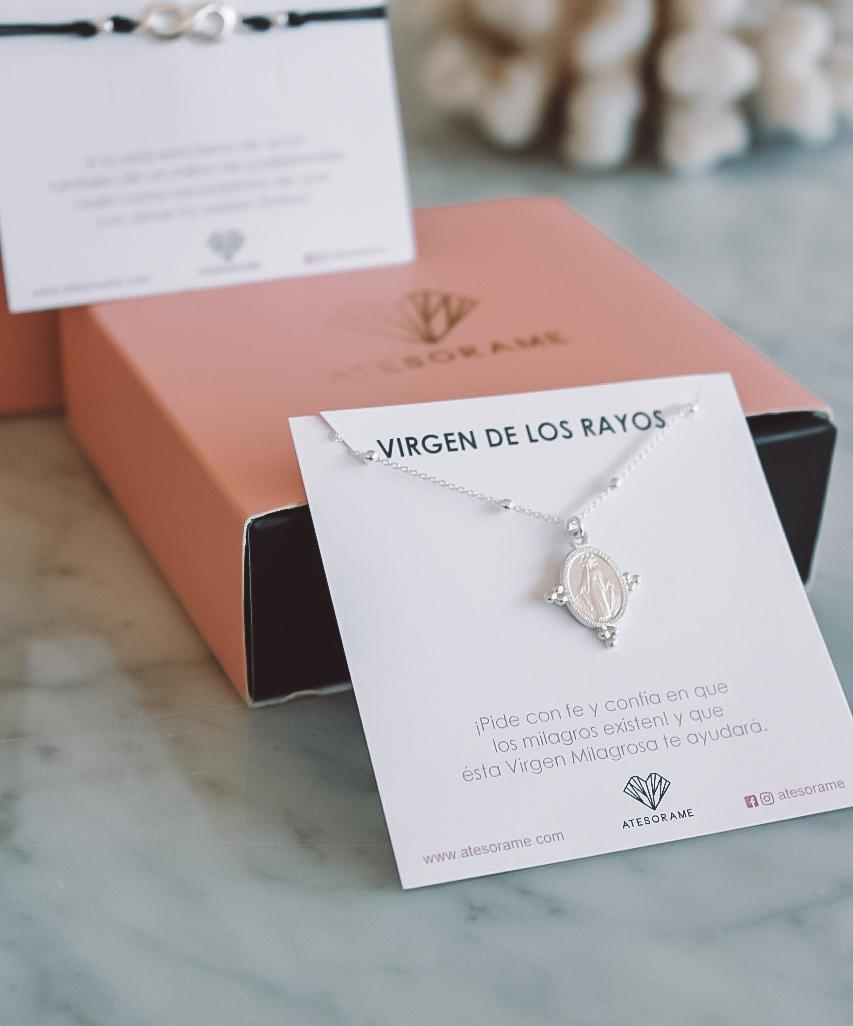 Silver Virgin of Miracles Necklace