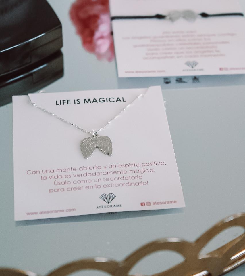 Angel twins necklace