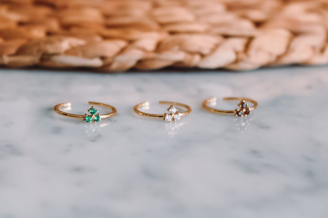 Smoke Triad Ring