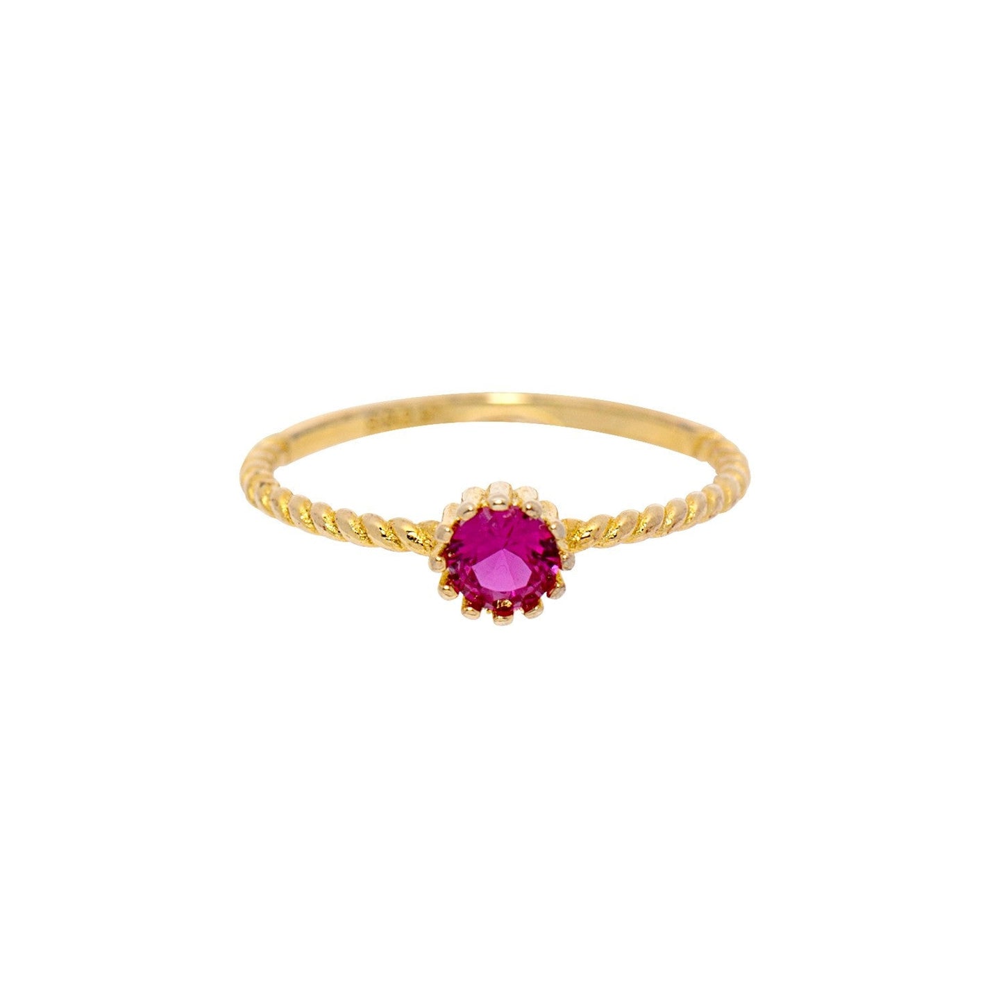 Mia Cristal Rubi Gold Ring