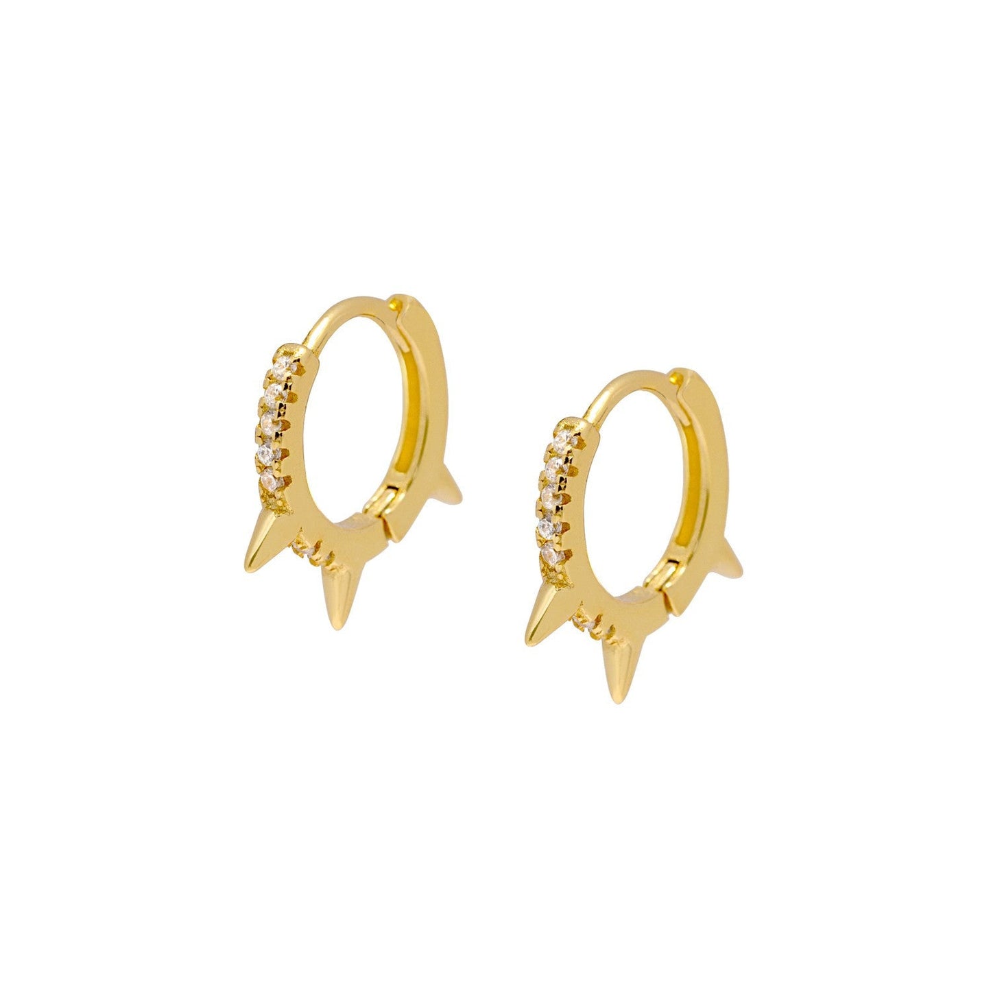Punk Shine Gold Hoops