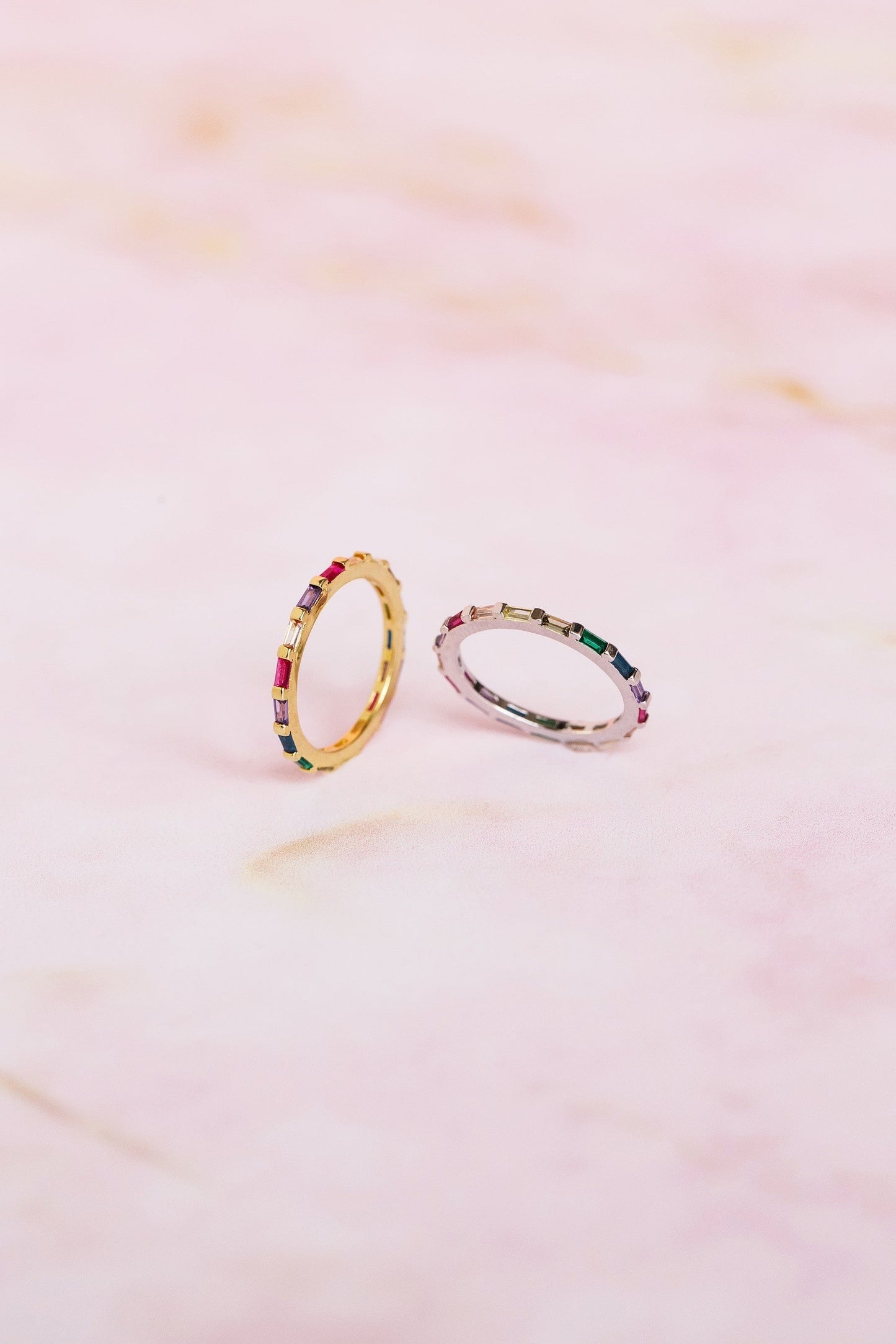 Rainbow Princess Silver Ring