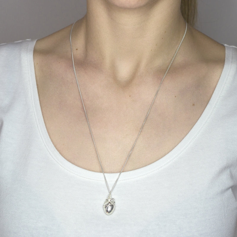 Collar corazón tridimensional