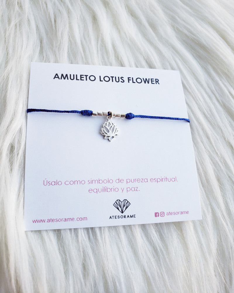 Lotus Flower Thread Bracelet