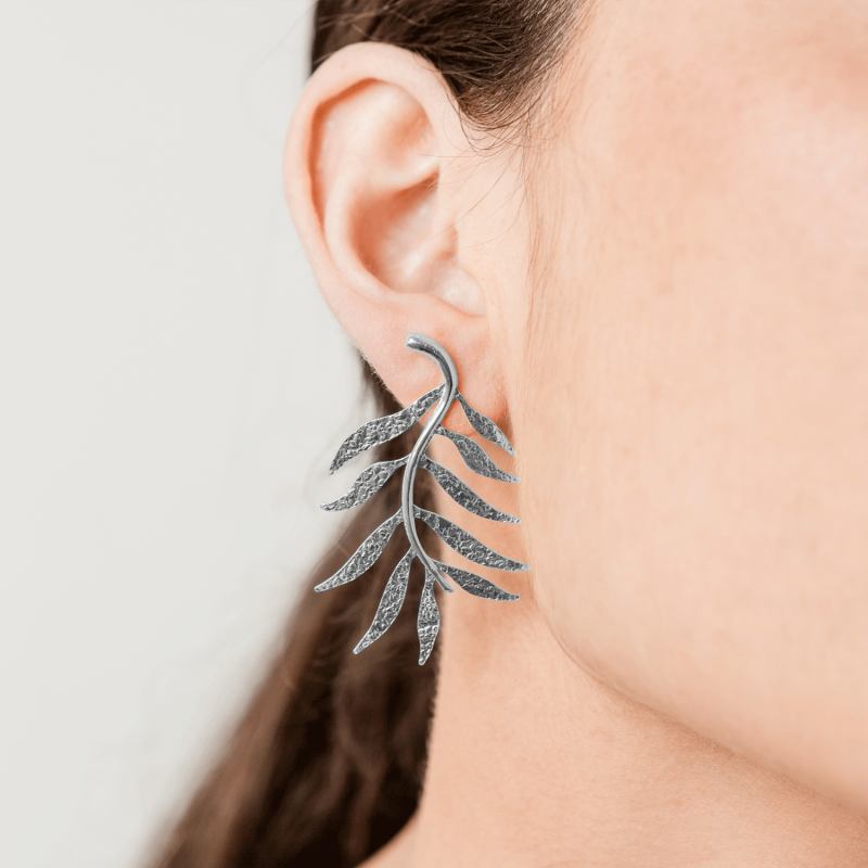 Silver Forest Hoops