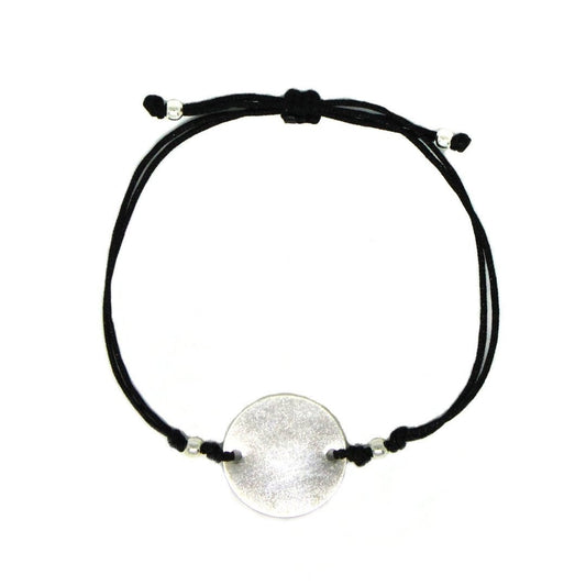 Bracelet Thread Medal 18 mm Black 