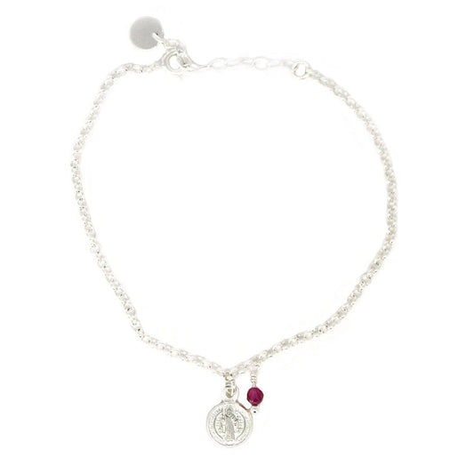Saint Benedict Ruby Bracelet 