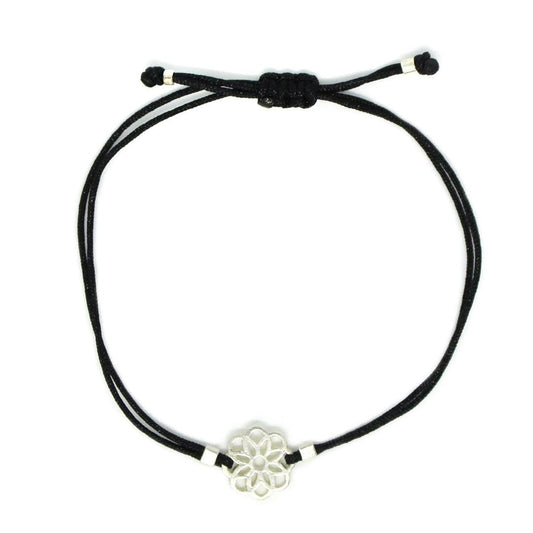 Black Mandala Thread Bracelet 