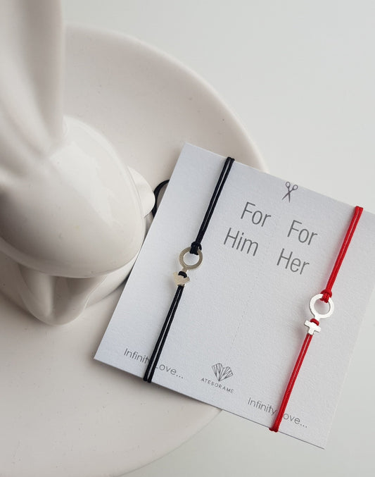 Him &amp; Her Bracelet Set 