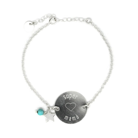 Engraved Medal Bracelet 18mm 