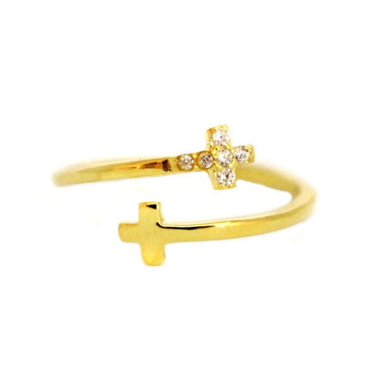 Cross Adjustable Ring 