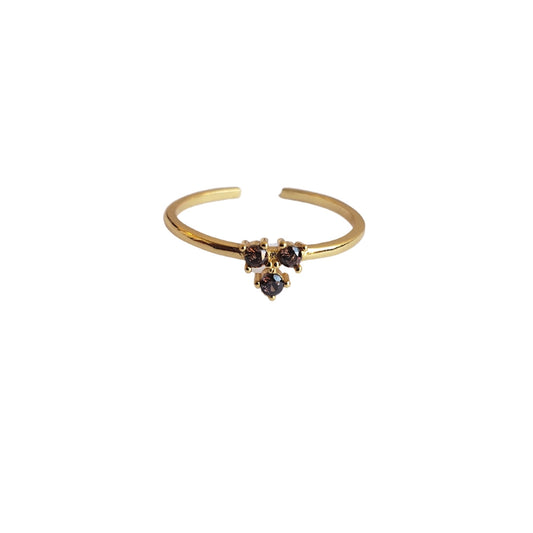 Smoke Triad Ring