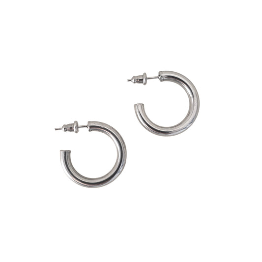 Vintage Silver Hoops