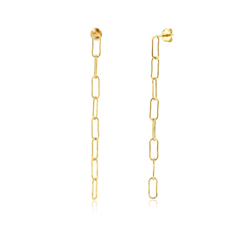 Gold Link Hoops