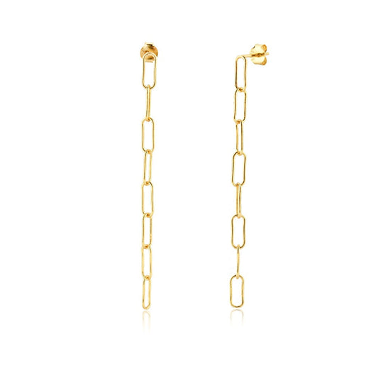 Gold Link Hoops