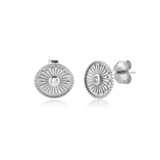 Karma Silver Hoops 
