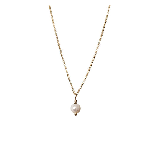 Mini Pearl Gold Necklace