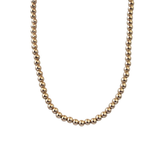 Collar Ball 4mm oro 14k