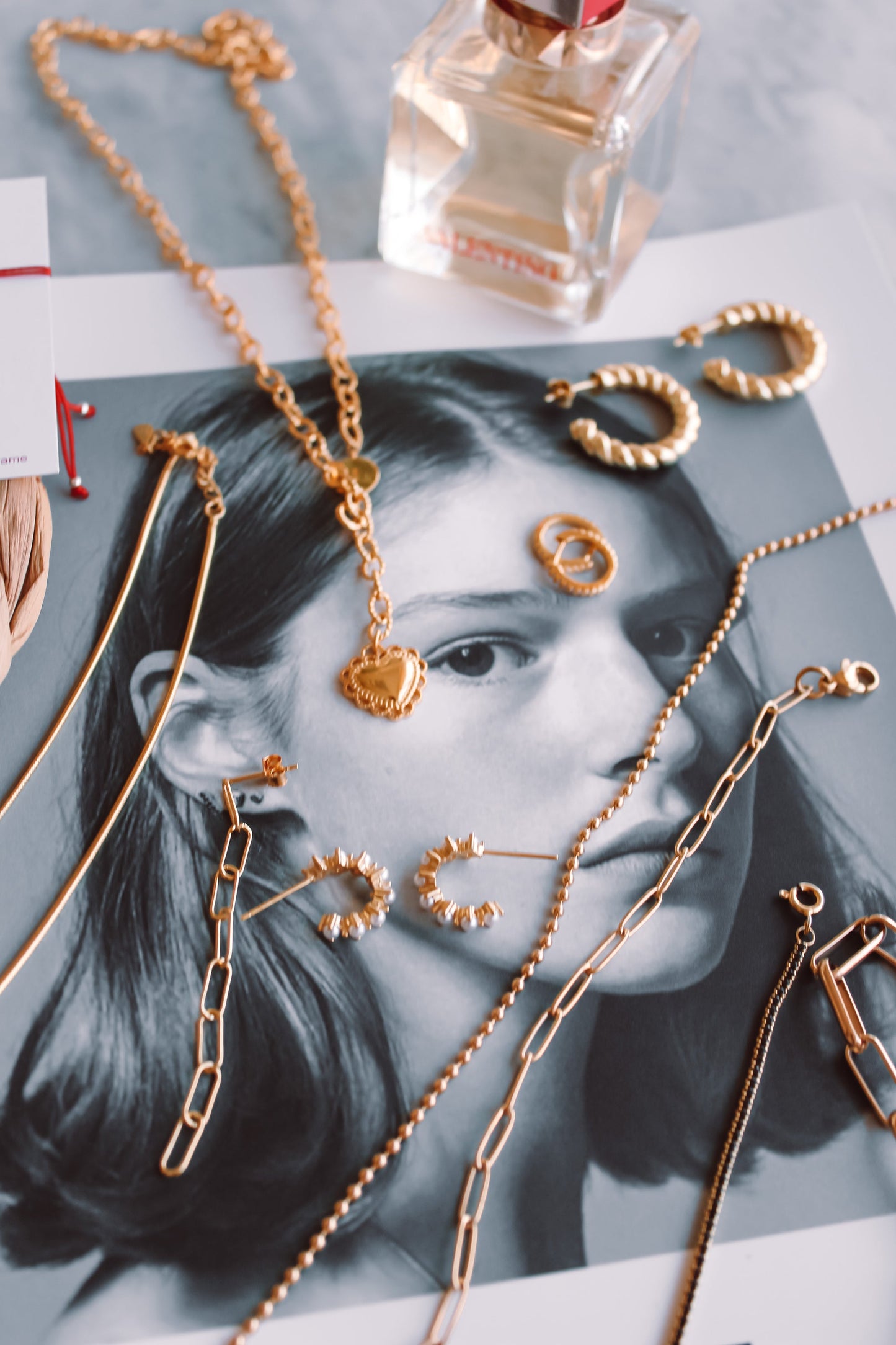 Gold Link Hoops