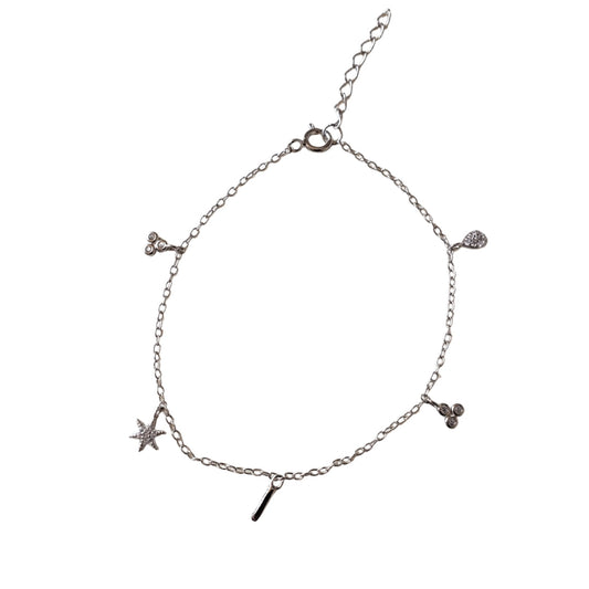 Deli Charms Silver Bracelet