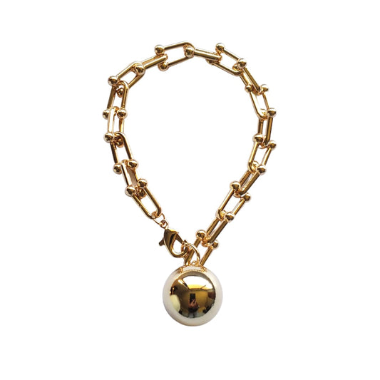 Gold Maxi Dome Bracelet