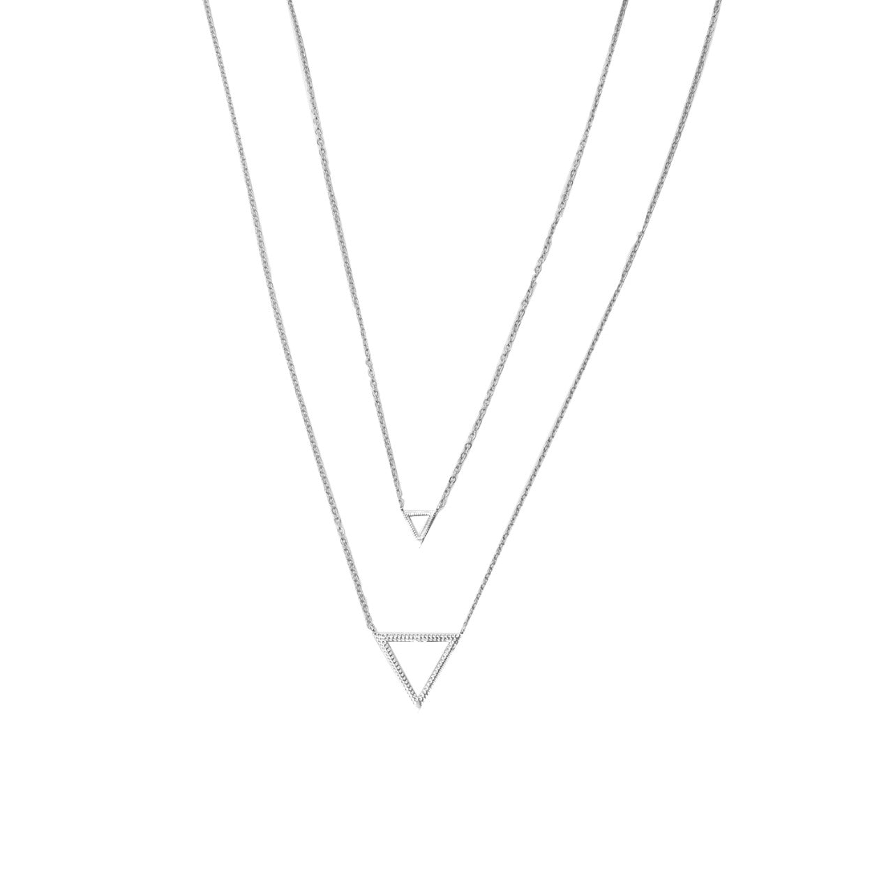 Collar doble majestic silver