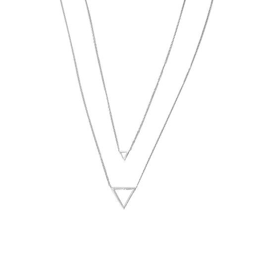 Collar doble majestic silver